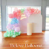 Melbourne rainbow colors birthday party balloon decoration