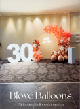 Melbourne 30 years old balloon garland party decoration