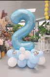 Melbourne Birthday Balloon Number centrepiece arrangement