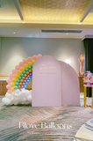 Melbourne baby birthday party rainbow balloon decoration blove