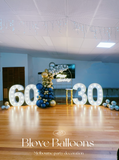 Melbourne 30 & 60 birthday party balloon decoration blove
