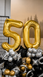 50th Birthday Balloon Centerpieces Styling Melbourne