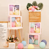 BABY BOXES WITH BALLOONS DECORATION