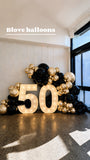 50th Birthday Balloon Decoration Melbourne | Beloved Events