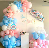 Melbourne baby shower balloon party decoration with pink and blue color