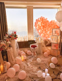 Melbourne Wedding Proposal and Engagement balloon party decoration set up