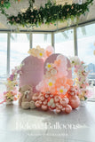 Melbourne one year old baby  party balloon and flowers arrangement decoration blove