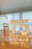 Melbourne gold and black theme party balloon decoration blove