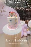 Melbourne one year old baby  party balloon pink theme decoration