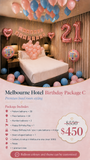 Melbourne Hotel Birthday Room Decoration | Balloon Styling & Surprise Setup