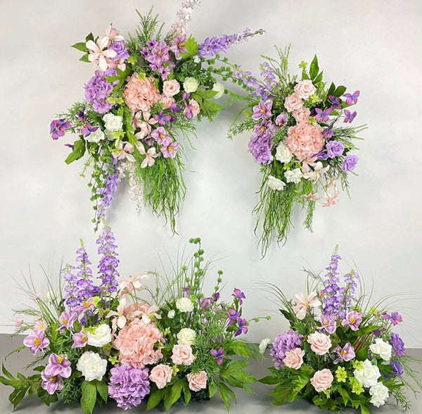 Melbourne Dopamine Color Flower Arch Pillar Centerpieces Renting 2 blove