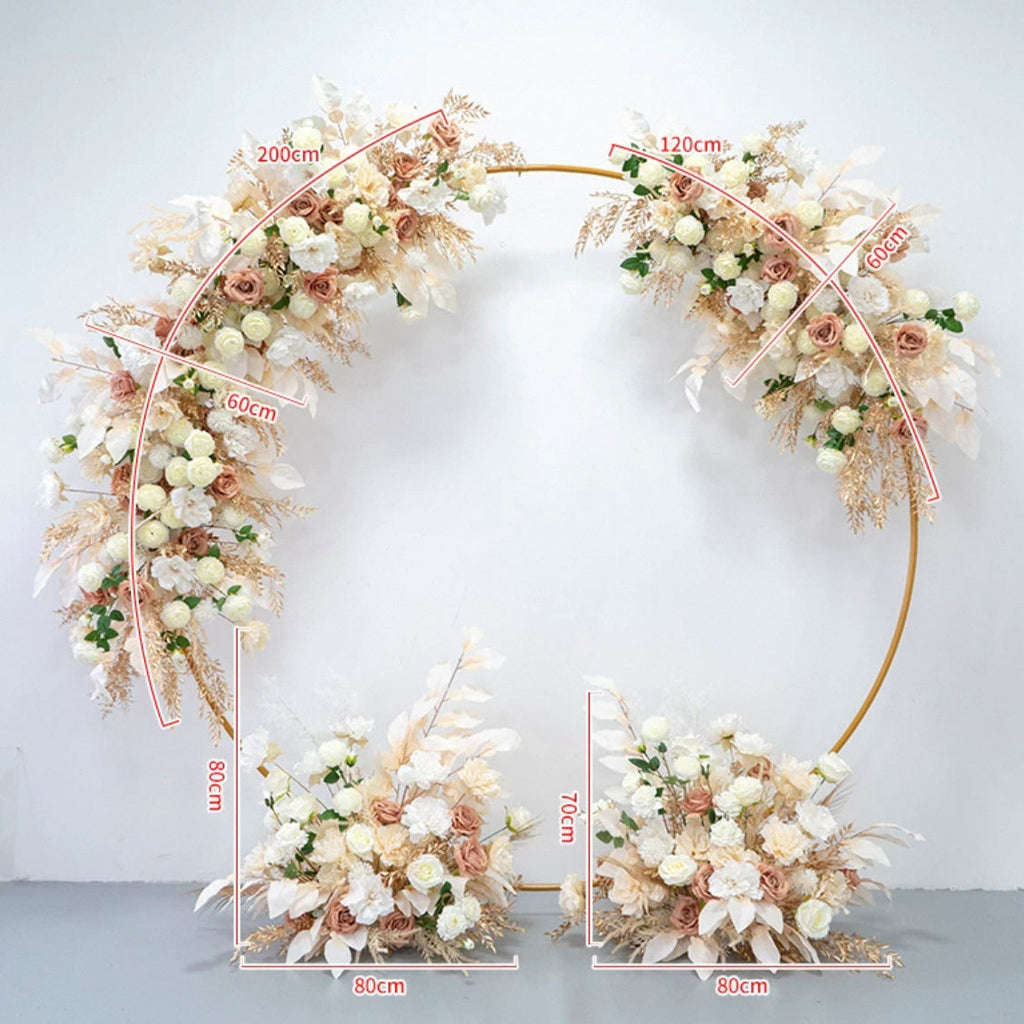 Melbourne Nutral Nude Color Flowers Arch Pillar Centerpieces Renting 3 blove