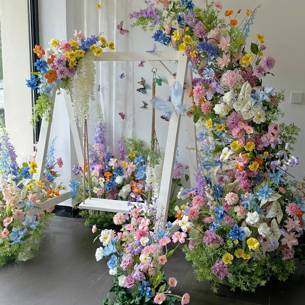 Melbourne Dopamine Color Flower Arch Pillar Centerpieces Renting 5 blove