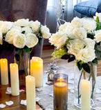 happy birthday decoration with white roses in melbourne blove