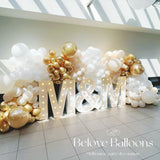 Melbourne letters balloon garland decoration