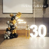 Melbourne party shop balloon garland party decoation 30 years old birthday party decoration including: 