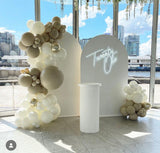 Happy Birthday Value Pack with Black, White and Silver Balloons Decoration Service in Melbourne blove