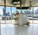 Happy Birthday Value Pack with Black, White and Silver Balloons Decoration Service in Melbourne blove