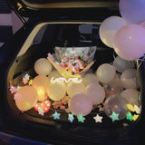 Melbourne marry me trunk flower and balloons decoration show special love to her blove