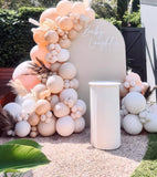 Melbourne Neutral Natural Color Custom Baby Shower Party Decorations with balloons