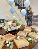 Happy birthday party balloon decoration in Melbourne with blue and pink color blove