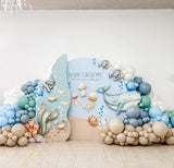 Melbourne Ocean Theme Kids Custom Party Decorations with Balloon Garland 4