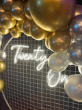 Happy Birthday Value Pack with Black and Silver Balloons Decoration in Melbourne blove