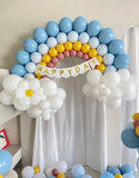 Melbourne balloon arrangement rainbow garland