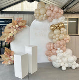 Melbourne balloon arrangement  garland with pink and cream color blove