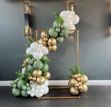 Melbourne balloon arrangement  garland with green and golden color blove