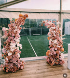 Melbourne Nutral Nude Color Flowers Arch Pillar Centerpieces Renting