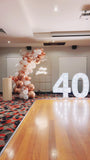 40 years old birthday party balloons decoration for lady in Melbourne