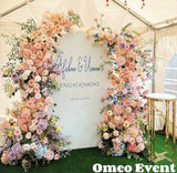 Melbourne Dopamine Color Flower Arch Pillar Centerpieces Hiring