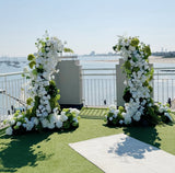 Mebourne Wedding Flower White with Green Arch Decoration