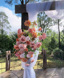 Melbourne Vintage-toned Mood Flower Arch Pillar Centerpieces Hiring