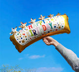 Happy birthday balloon size around 63cm , no helium blove