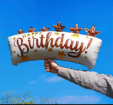 Happy birthday balloon size around 63cm , no helium blove