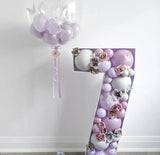 BLOVE  Light Number 7 1.2m with Personalized Balloons Decoration HIRE blove